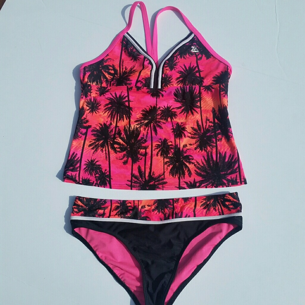 ZeroXposur tankini Palm Tree print Size 16